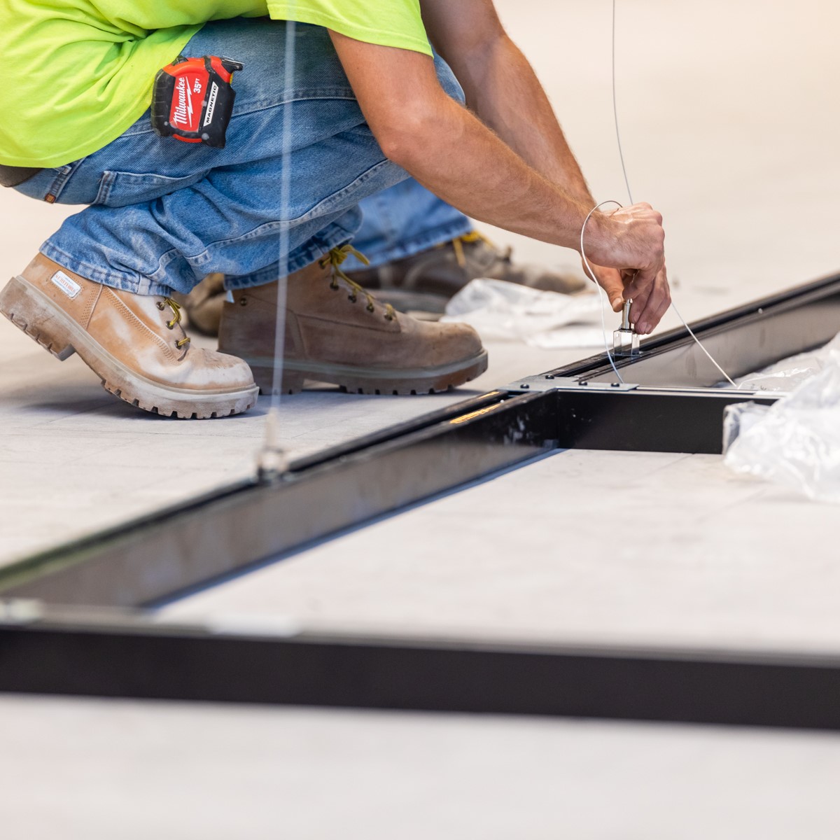 electrical worker in the field